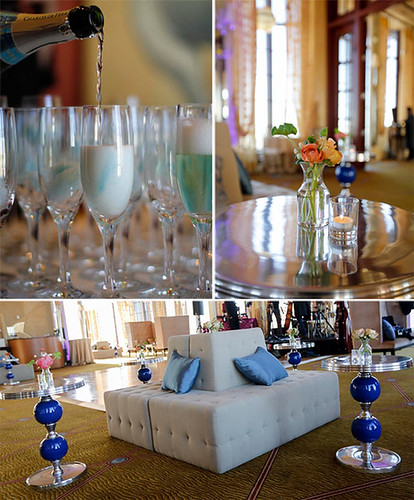 Composition florale et scénographie de table signées Plus Décor